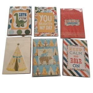 Kids Doodle Pad-Crayons Sets (6) - Small Paper Pad Decorated with 5 Crayons-NWOT